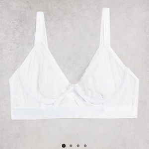 NWT White Plus Size Bralette